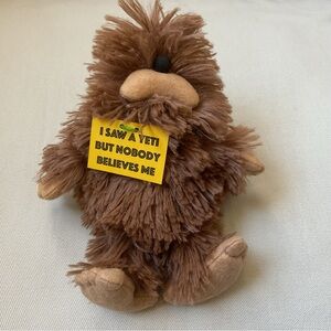 Big Foot Plush Sasquatch Yeti Stuffed Animal Brown Handmade NWT